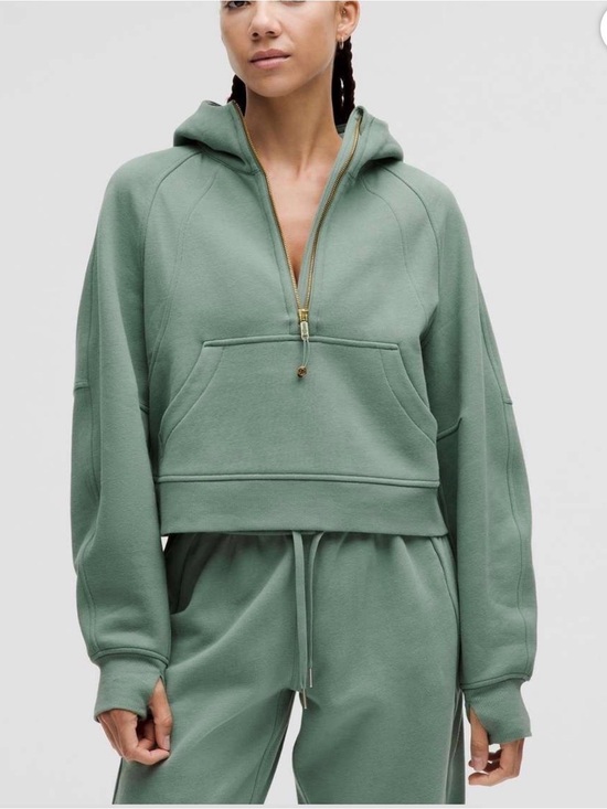 lululemon athletica Tops - lululemon SCUBA CRBU XS/S oversized half zip Hoodie